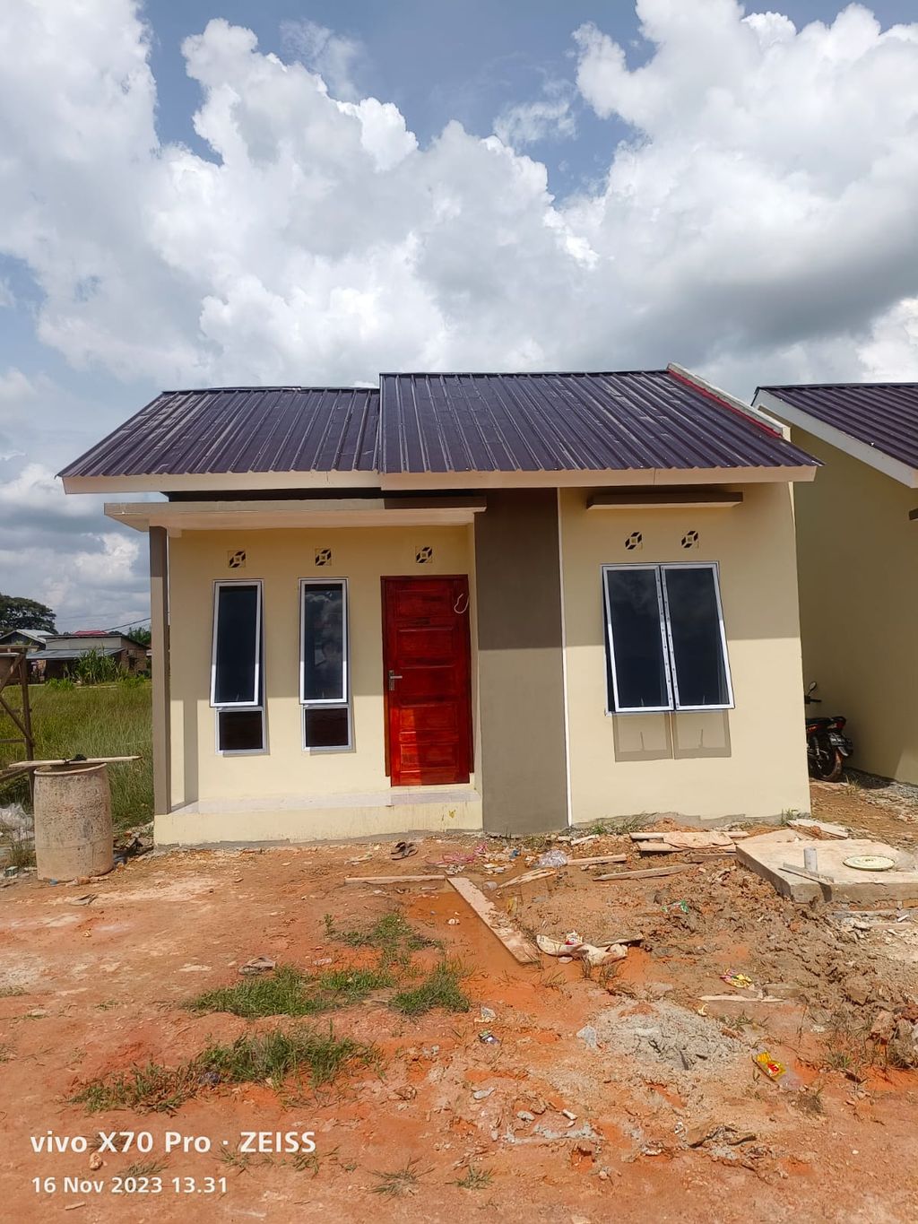 foto tampak rumah tipe SUBSIDI perumahan SUAK LANJUT RESIDENCE