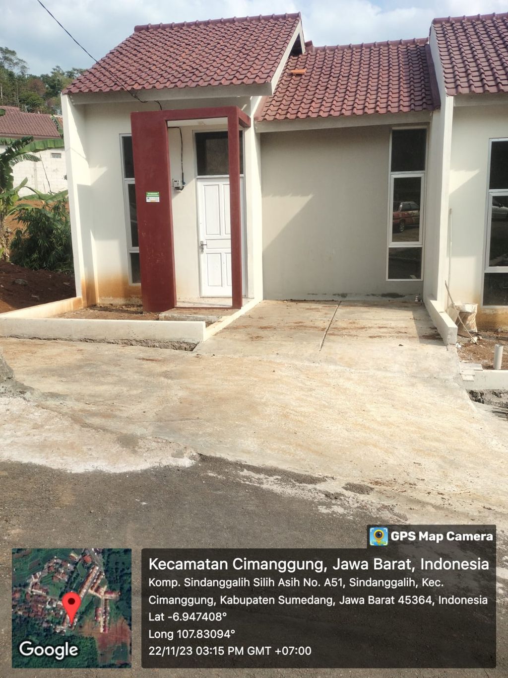 foto tampak rumah tipe 30/60 perumahan SINDANG GALIH SILIH ASIH TAHAP I