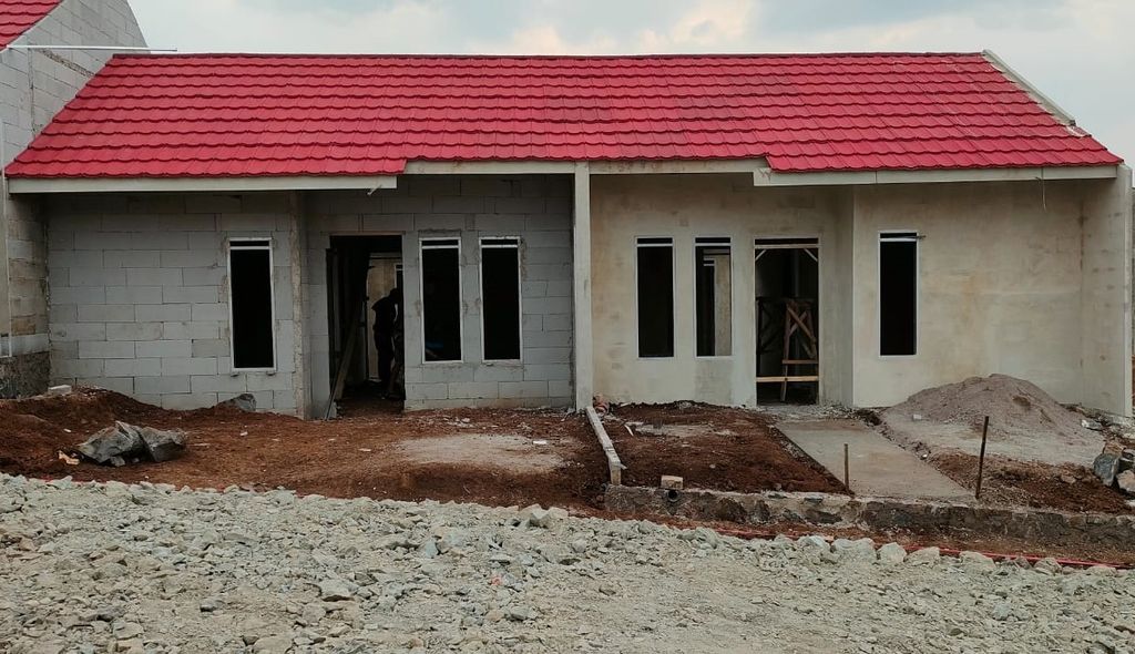 foto tampak rumah tipe 30/60 perumahan Bumi Priangan Persada 2
