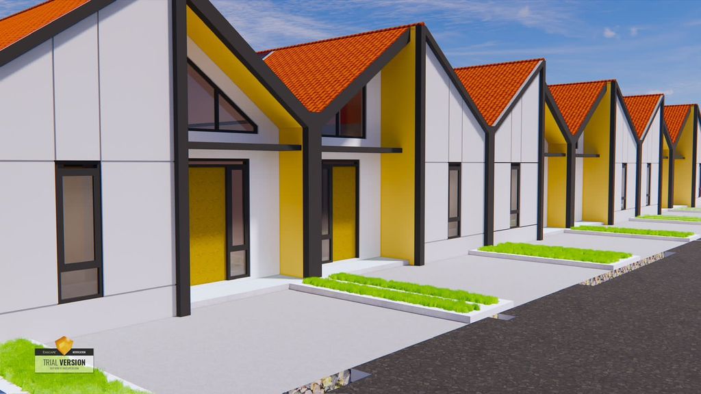 foto tampak rumah tipe EL HAGO TAHAP 2 perumahan EL HAGO RESIDENCE TAHAP II