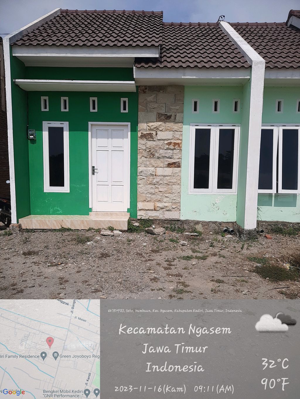 foto tampak rumah tipe 32 perumahan NIRWANA RESIDENCE