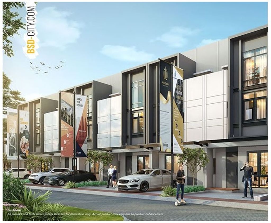 foto tampak rumah tipe 91/50 B15-15 perumahan Latinos Business District