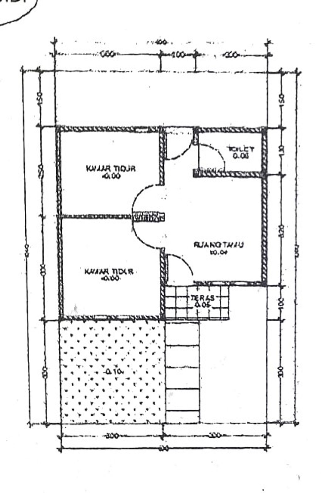 foto denah rumah tipe 30 perumahan Sumberjaya Residence