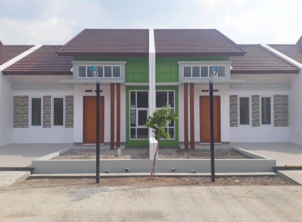 foto tampak rumah tipe 54/112 perumahan Garden City 2