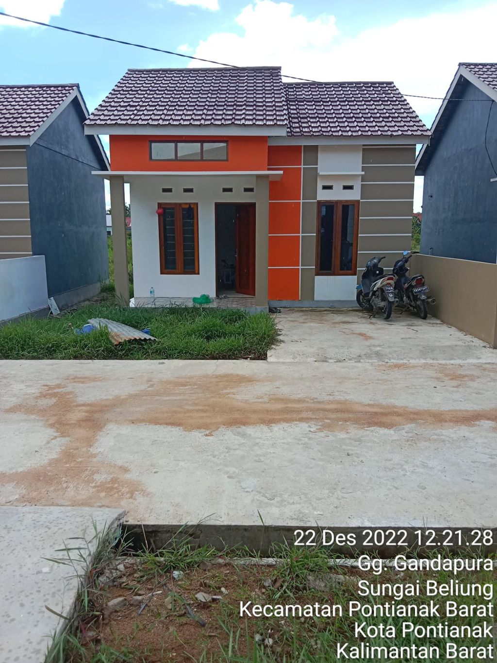 foto tampak rumah tipe tp 36 perumahan RENGAS PERMAI A B