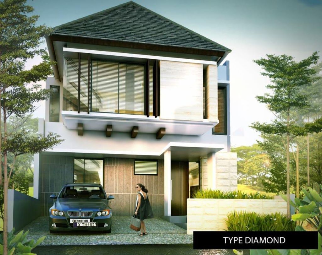 foto tampak rumah tipe DIAMOND perumahan GRAND ROYAL REGENCY