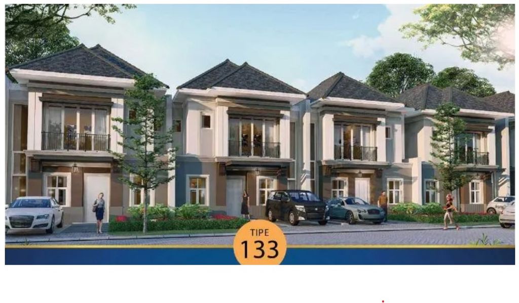 foto tampak rumah tipe 133/144 H2-7 perumahan VISANA