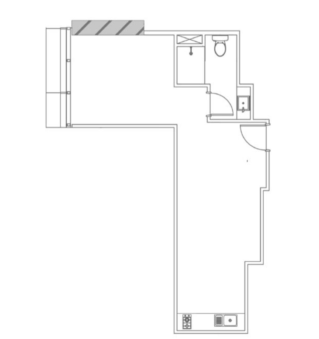 foto denah rumah tipe Studio Allee A perumahan Lavie All Suite Apartment