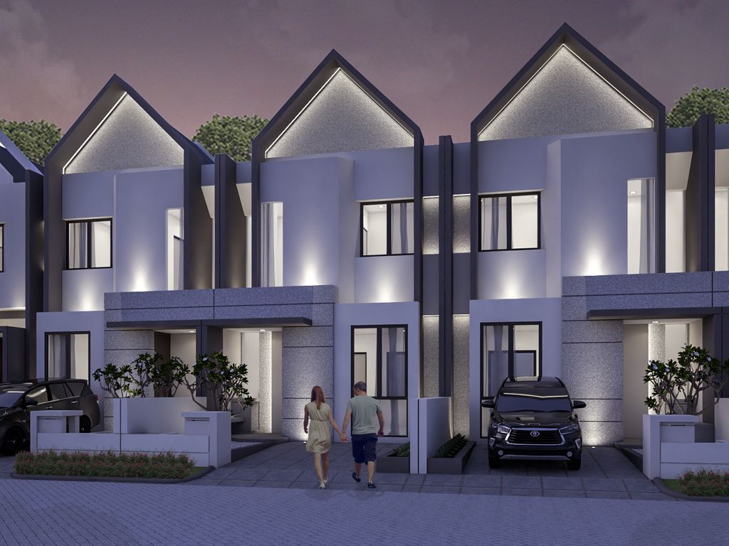 foto tampak rumah tipe Vienna perumahan GRAND ROYAL REGENCY