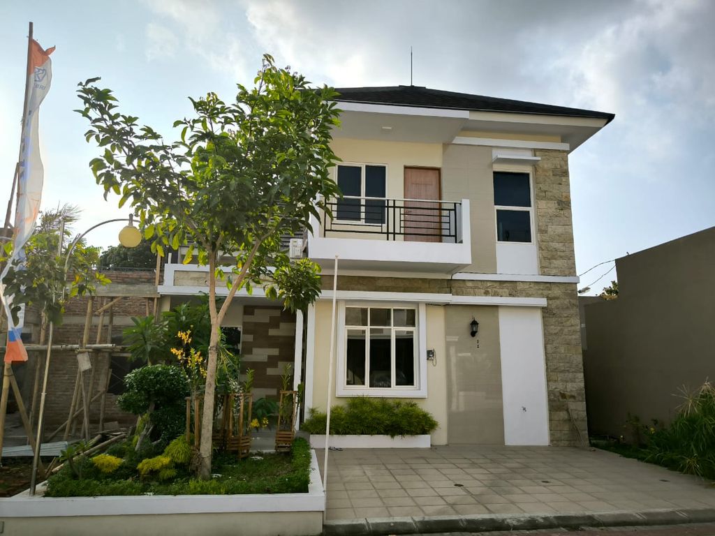 foto tampak rumah tipe 78 perumahan Pesona nogotirto