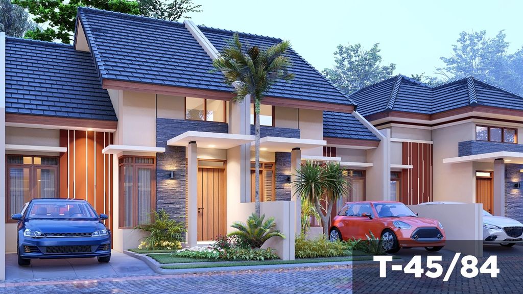foto tampak rumah tipe 45 perumahan SAFIRA TRIYAGAN