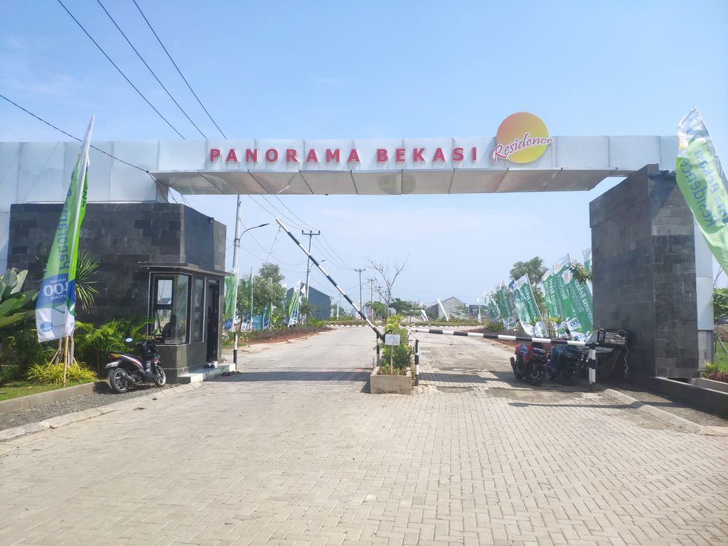 foto gerbang perumahan PANORAMA BEKASI RESIDENCE
