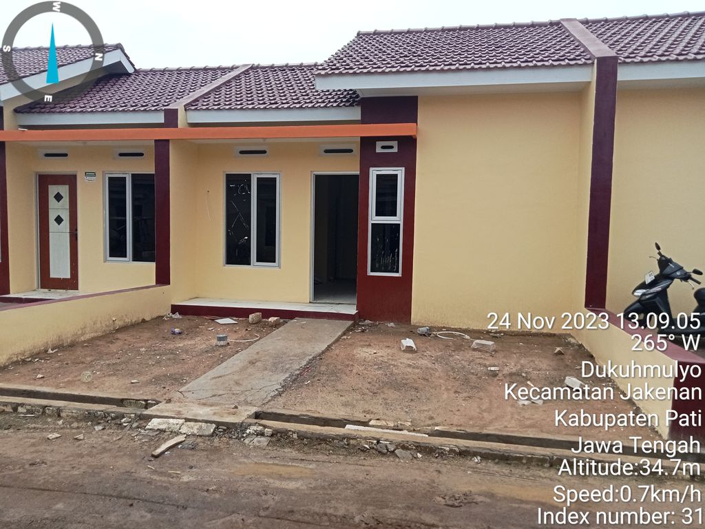 foto tampak rumah tipe 30/62 perumahan Griya Mulya Asri 2