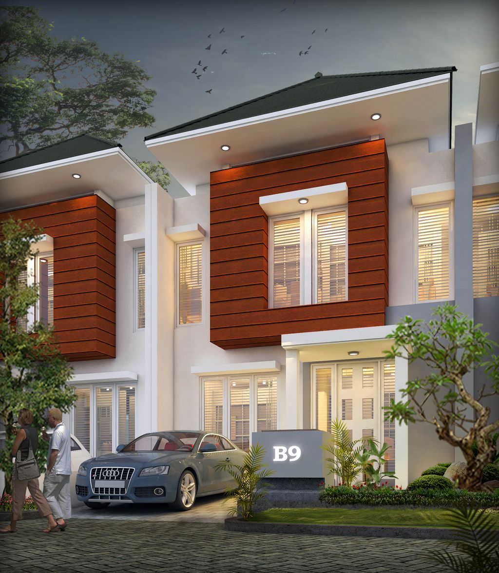 foto tampak rumah tipe Princess perumahan Pepiland Residence