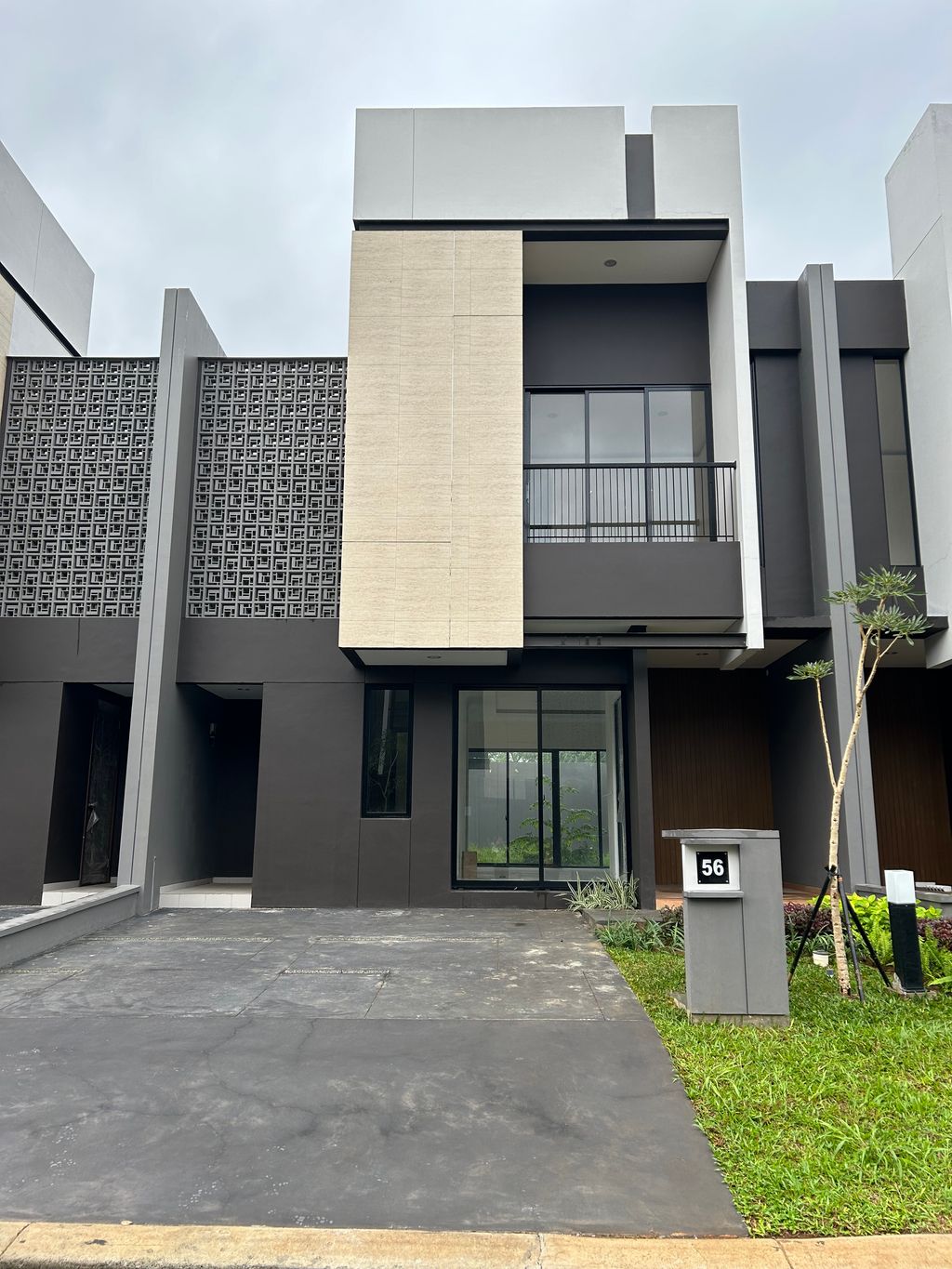 foto tampak rumah tipe ELODEA + perumahan CLUSTER ELDORA, SUVARNA SUTERA