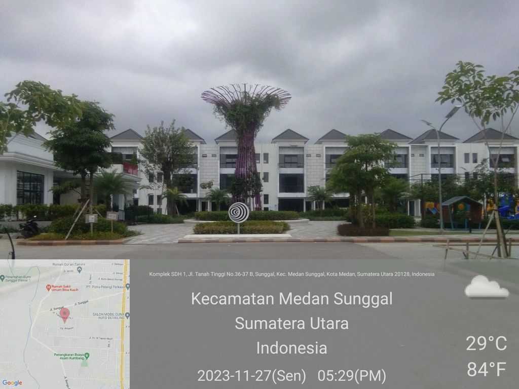 foto posisi tengah perumahan Sentosa Park