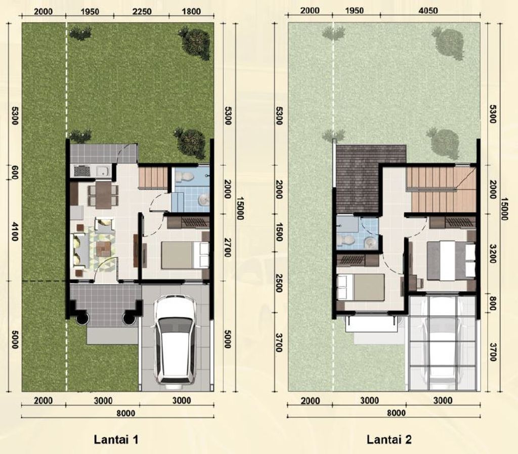 foto denah rumah tipe T.66/240-NewLMD perumahan GRAND WISATA DISTRIK 2