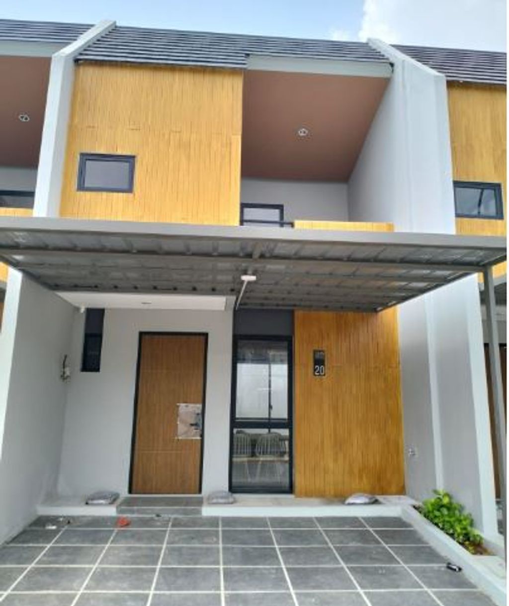 foto tampak rumah tipe T.65/66-O8 perumahan GRAND WISATA DISTRIK 2