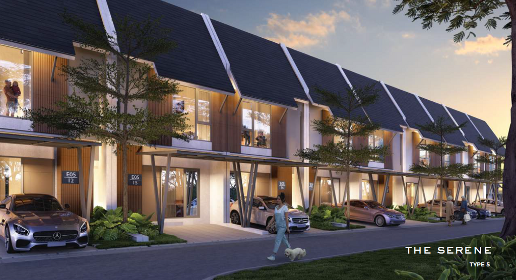 foto tampak rumah tipe THE SERENE perumahan AEROWORLD 8, CitraGarden City, Jakarta Barat
