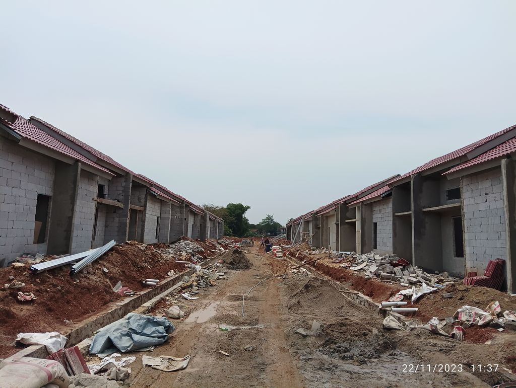foto tampak rumah tipe 30/60 perumahan Grand Premier Residence tahap 2