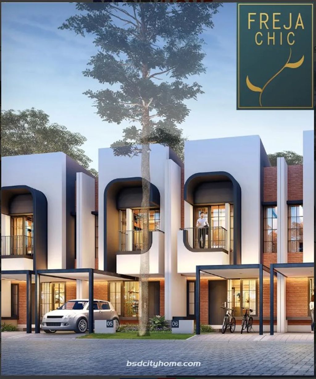 foto tampak rumah tipe 77/60 A5-1 perumahan GRAND FREJA