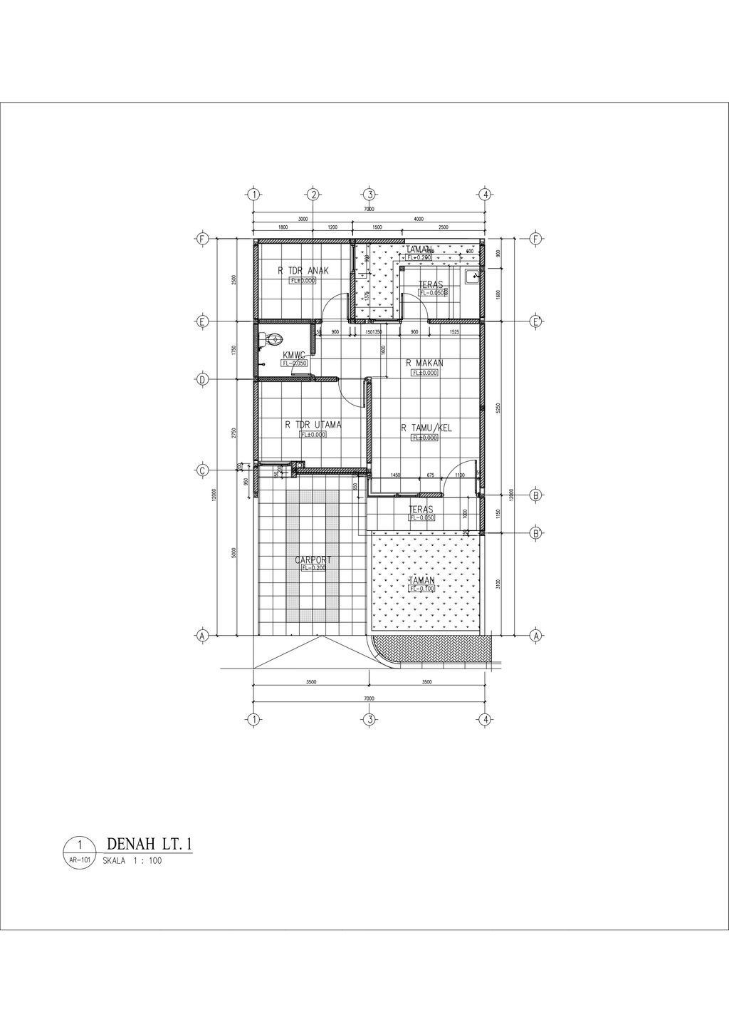foto denah rumah tipe 45/84 perumahan PERUMAHAN PERMATA CIMANGGIS THP 2