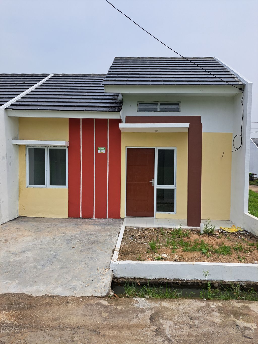 foto tampak rumah tipe 29/60 perumahan Bumi Sampurna Indah ( BSI )