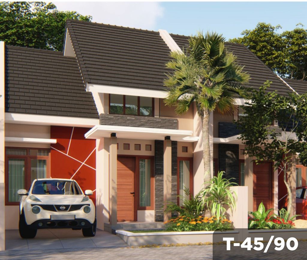 foto tampak rumah tipe 45 perumahan SAFIRA GROGOL