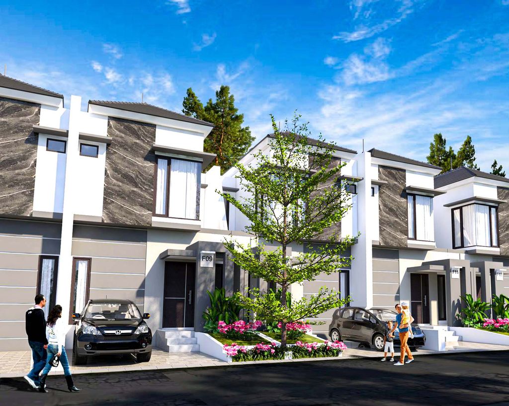 foto tampak rumah tipe 68/96 perumahan KARISMA MUTIARA RESIDENCE
