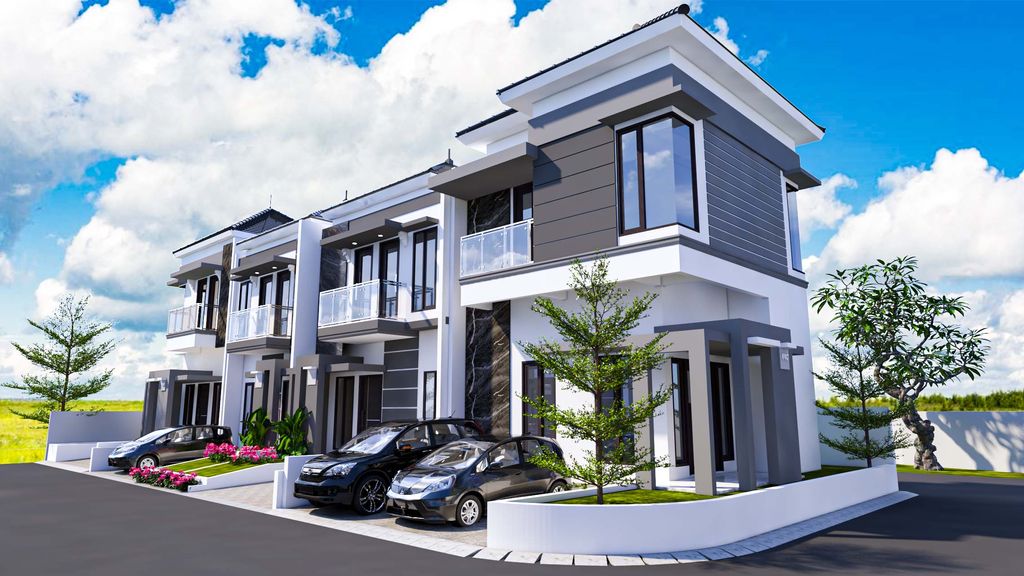 foto tampak rumah tipe 83/98 perumahan KARISMA MUTIARA RESIDENCE