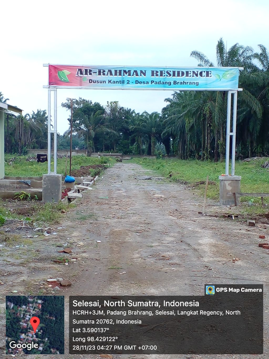 foto gerbang perumahan AR RAHMAN RESIDENCE