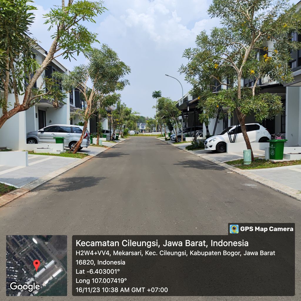 foto posisi tengah perumahan Citra Land Cibubur