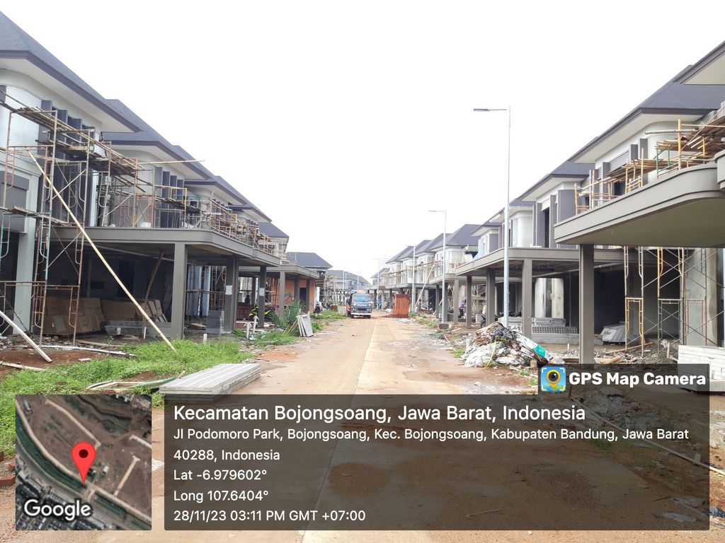 foto posisi tengah perumahan Podomoro Park Bandung (Brahmapuri)