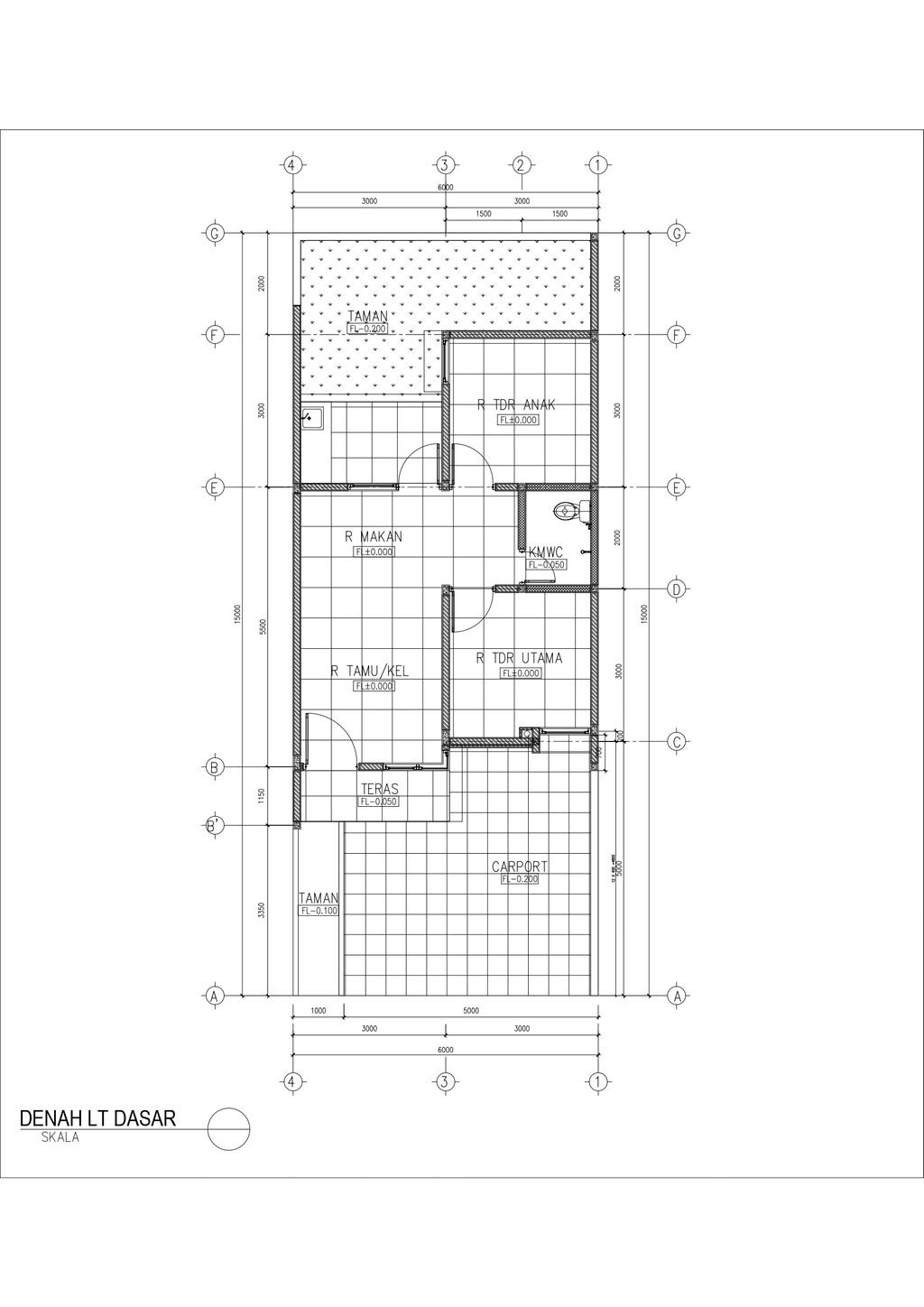 foto denah rumah tipe 45/90 perumahan PERUMAHAN PERMATA CIMANGGIS THP 2