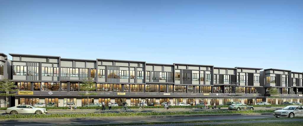 foto tampak rumah tipe Standard Balcony perumahan Greenwich Business Park