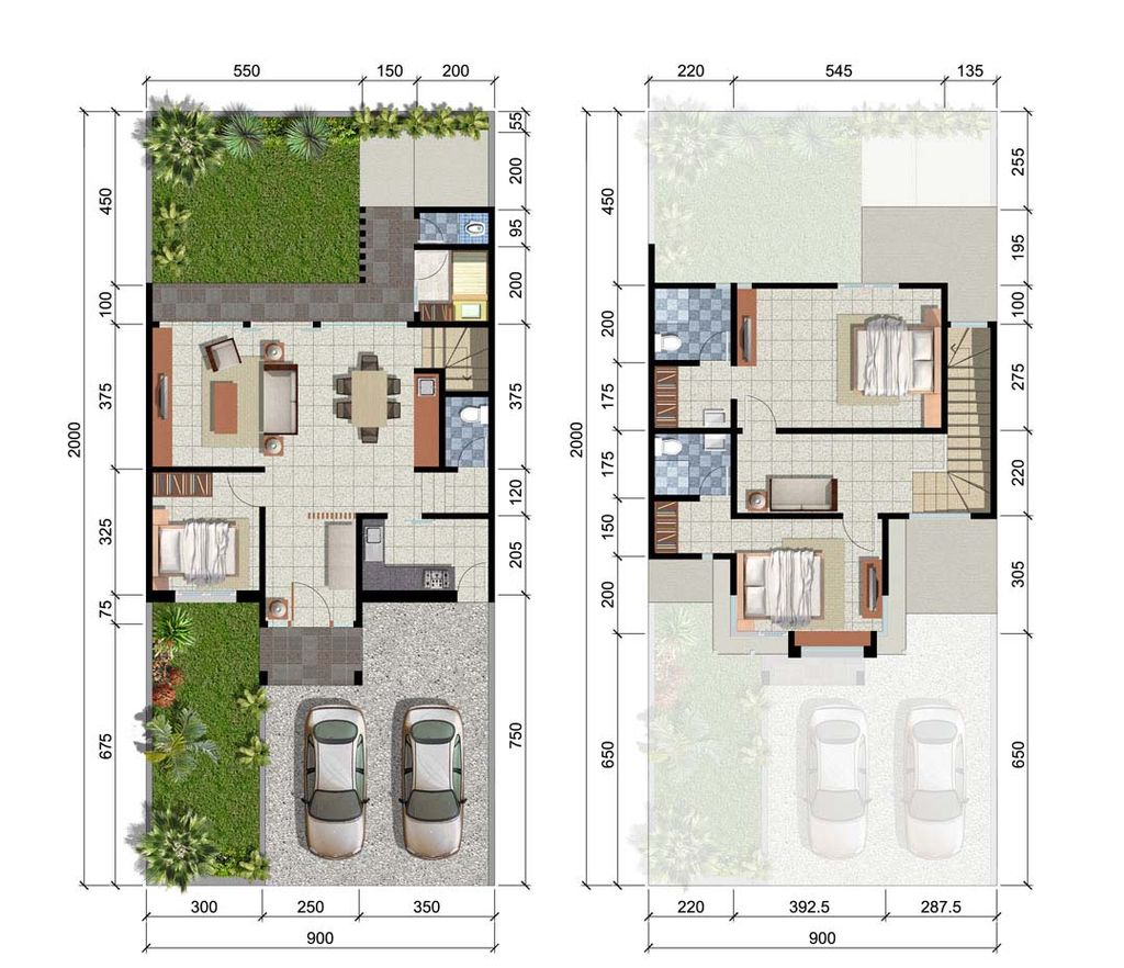 foto denah rumah tipe LILAC - 2023 perumahan CRYSTAL GOLF CITRALAND