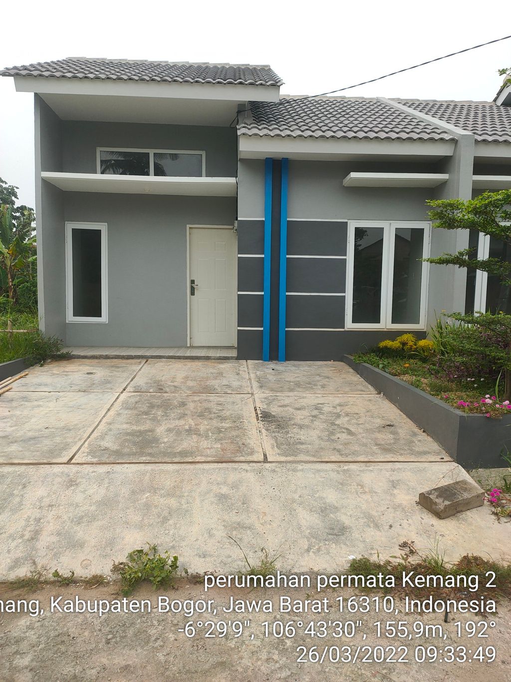 foto tampak rumah tipe 36/78 perumahan PERMATA KEMANG 2