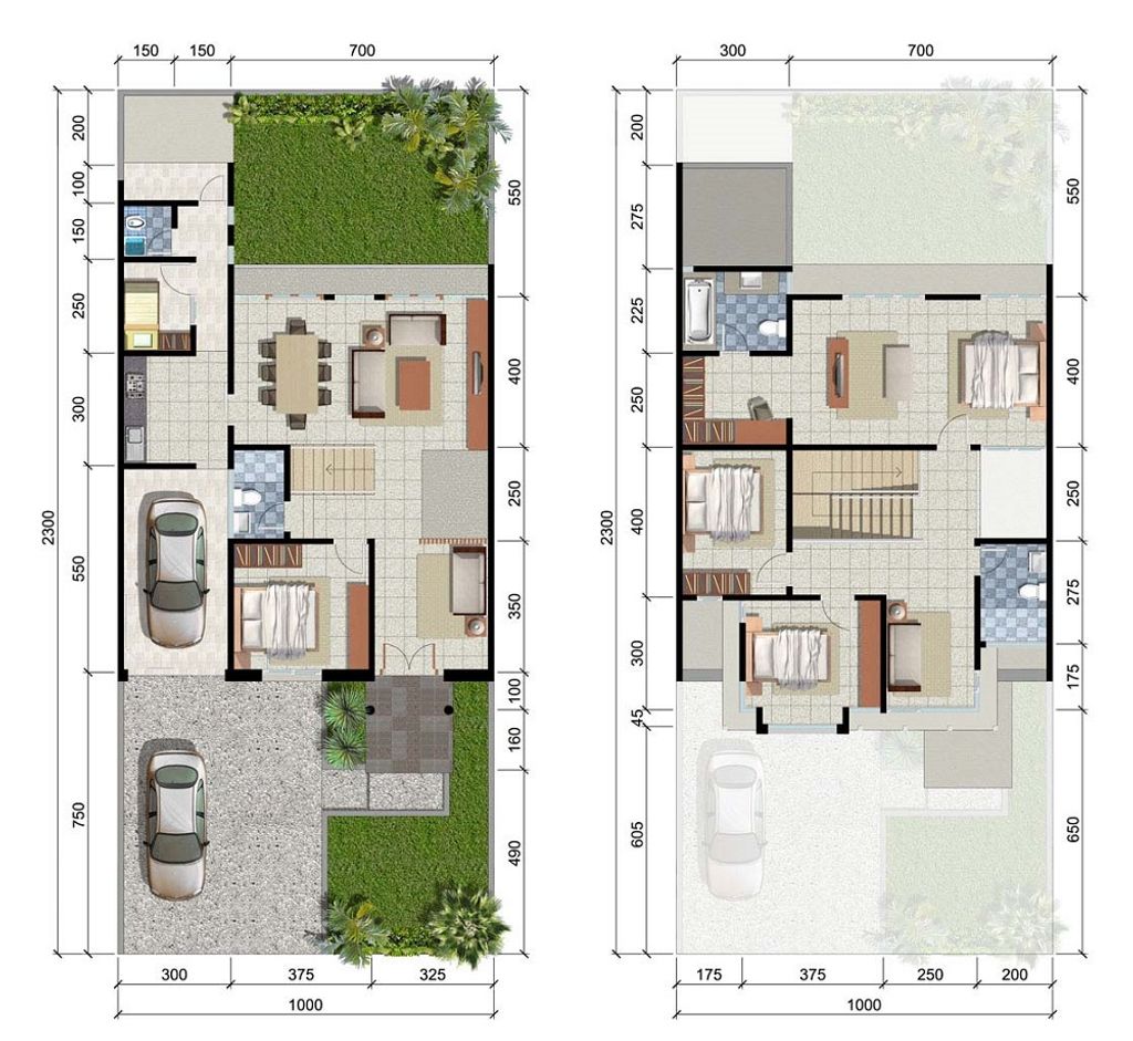 foto denah rumah tipe TURQUOISE - 2023 perumahan CRYSTAL GOLF CITRALAND