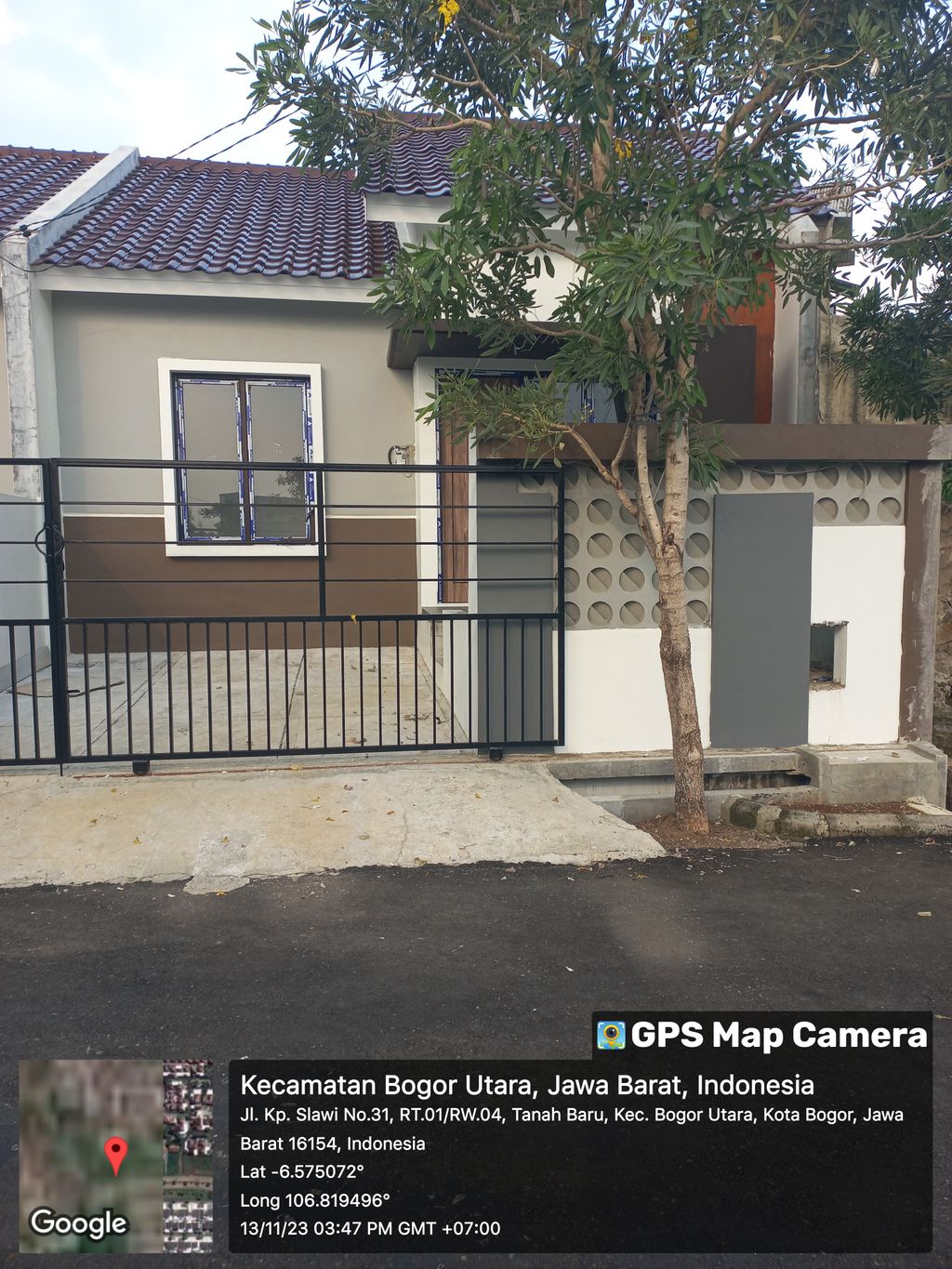 foto tampak rumah tipe MORTIMER 2 perumahan NUSA INDAH RESIDENCE
