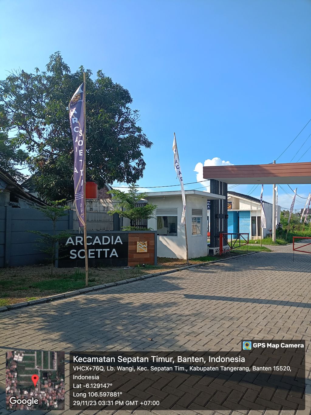 foto gerbang perumahan ARCADIA SOETTA SEPATAN