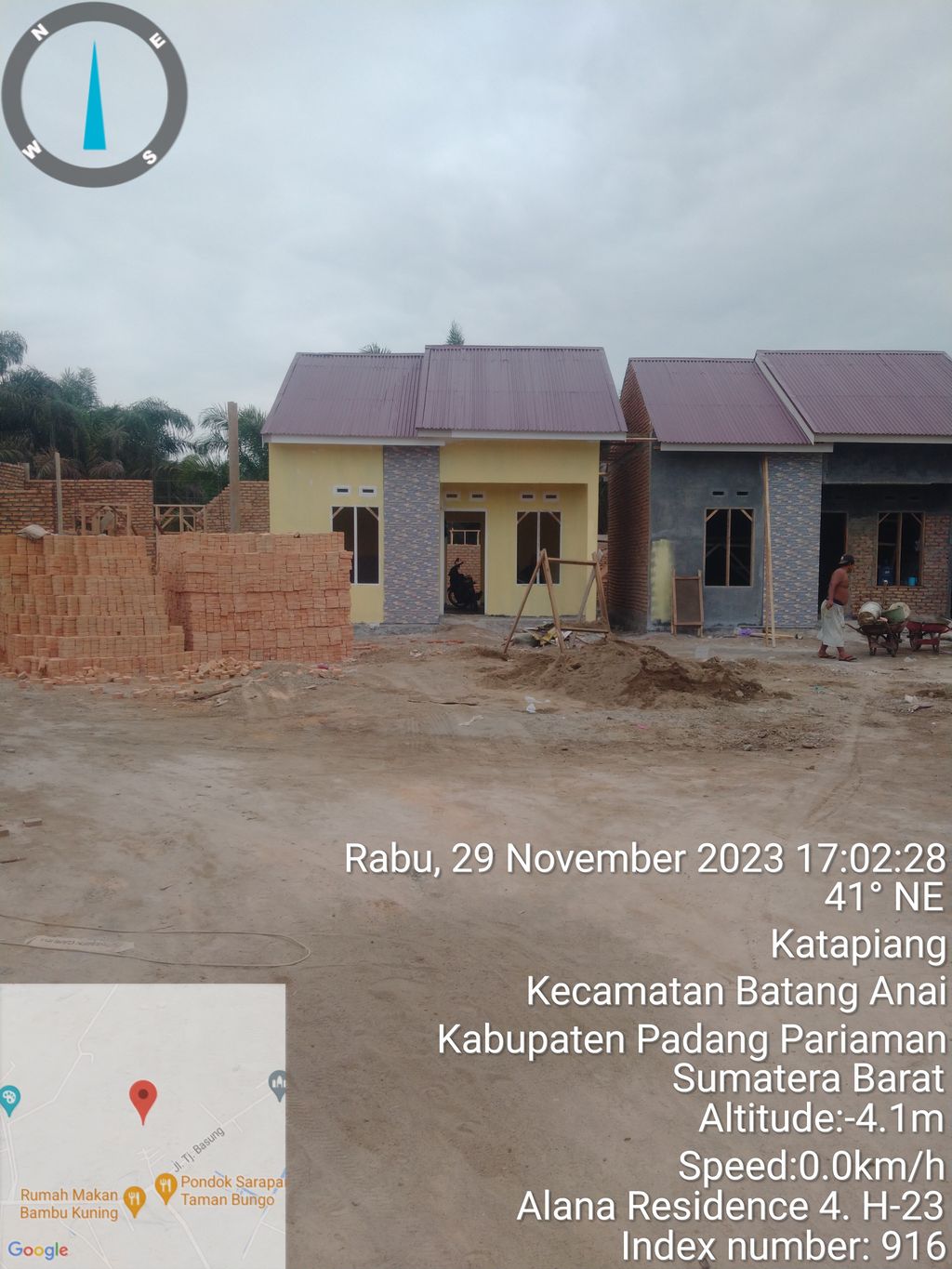 foto posisi tengah perumahan DOFLA LAND 2