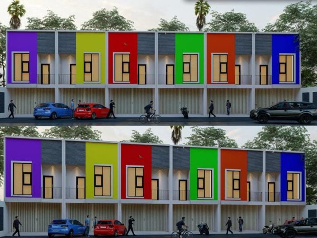 foto tampak rumah tipe RUKO 2 LANTAI perumahan ROYAL REGENCY DOROGOWOK