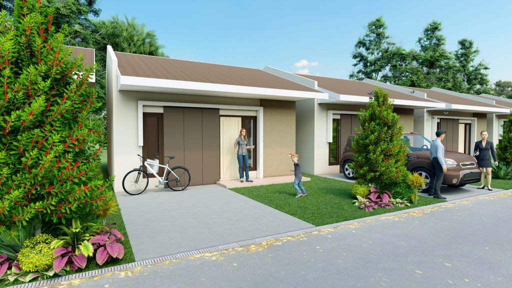 foto denah rumah tipe 45 KOPERSIL perumahan PANORAMA INDAH MATUNGKAS
