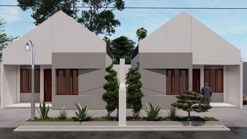 foto tampak rumah tipe 50 perumahan Nusa Indah Regency