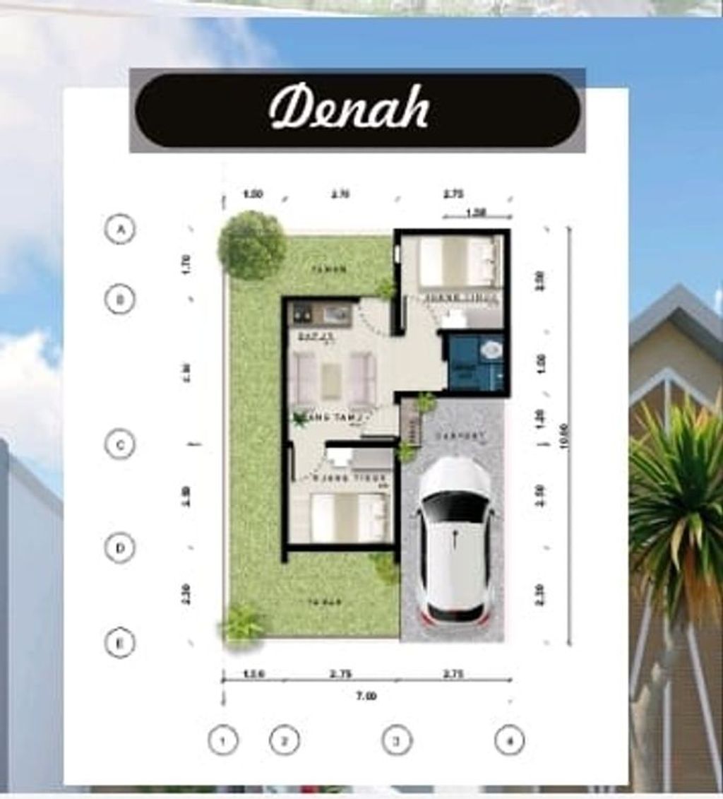 foto denah rumah tipe SKANDINAVIA (BARU) perumahan ARZETHA PARK