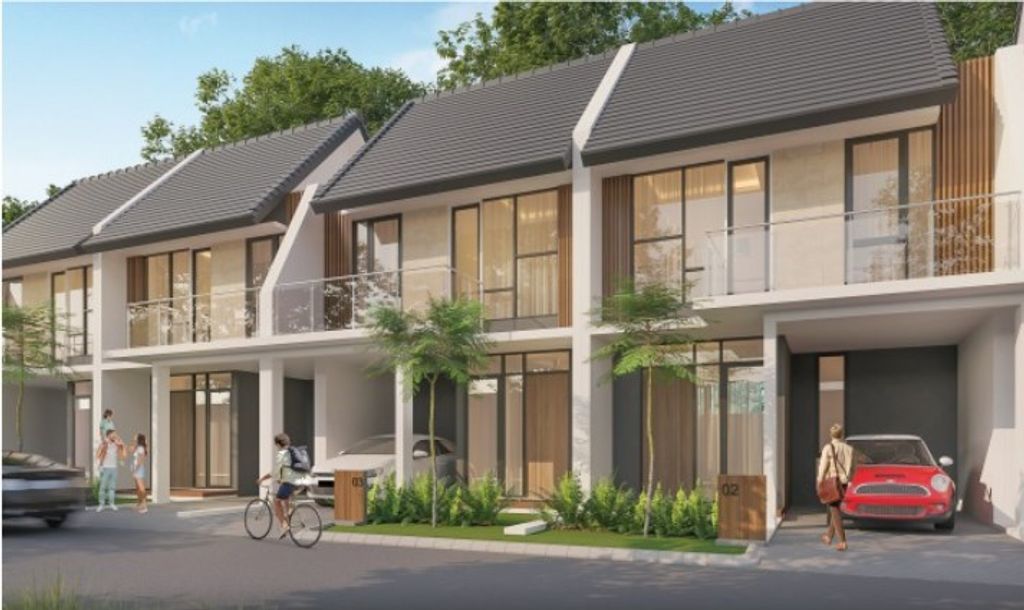 foto tampak rumah tipe NEW MIDIA perumahan Metland Cileungsi Sektor 4