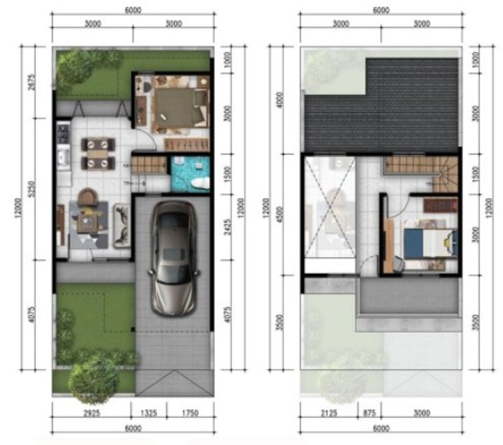 foto denah rumah tipe NEW MIDIA perumahan Metland Cileungsi Sektor 4
