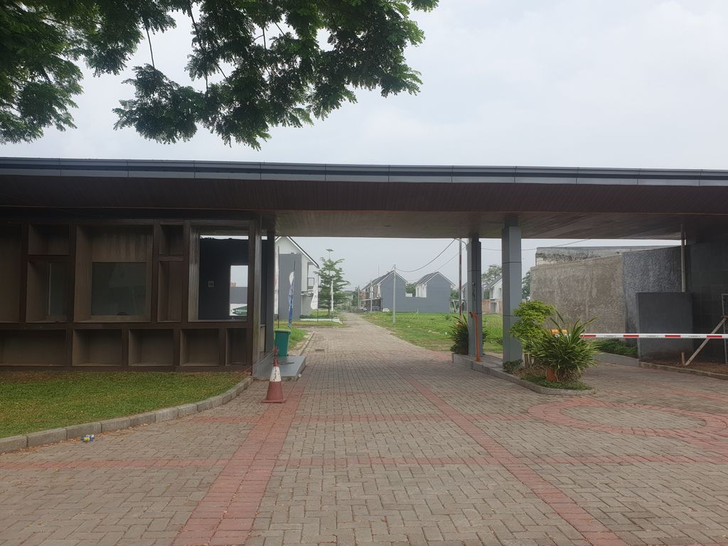 foto gerbang perumahan De garden