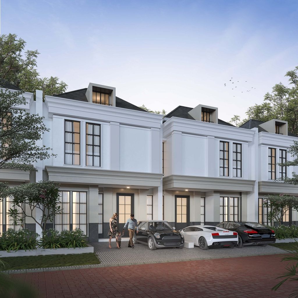 foto tampak rumah tipe DS 1.2 perumahan Dian Istana White House