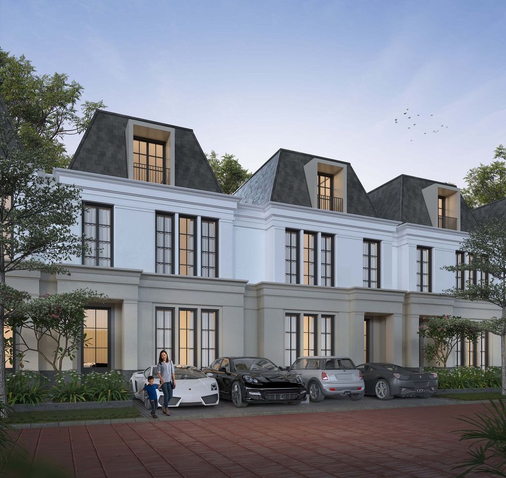 foto tampak rumah tipe HD 3.5 perumahan Dian Istana White House